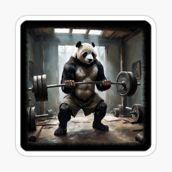 I can bear the pain, weightlifting, bear, bodybuilding, gym, teddy bear,  workout, animal lover, baby panda, bamboo, birthday gifts, body builder,  cute panda, exercise, fitness, funny panda, Poster for Sale by bimmer325