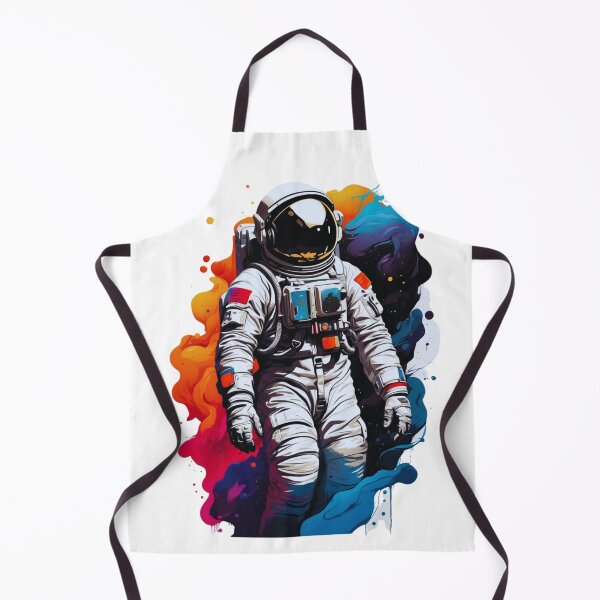 Item preview, inky blackness of space,  astronaut floating, vibrant colors  designed and sold by cepharts.