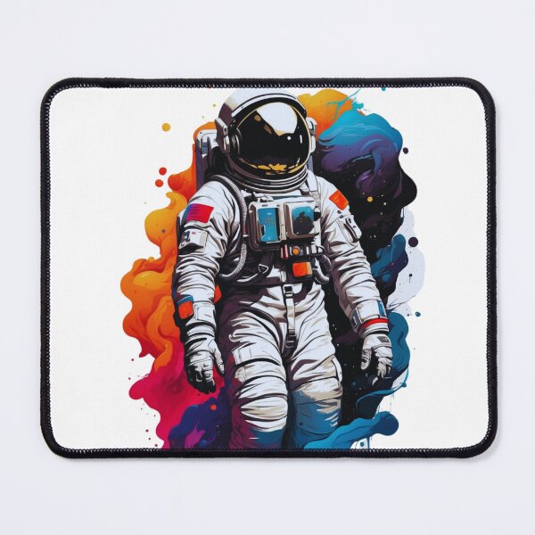 Item preview, inky blackness of space,  astronaut floating, vibrant colors  designed and sold by cepharts.