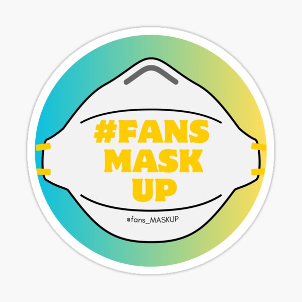 Item preview, Fansmaskup teal yellow designed and sold by fansmaskup.