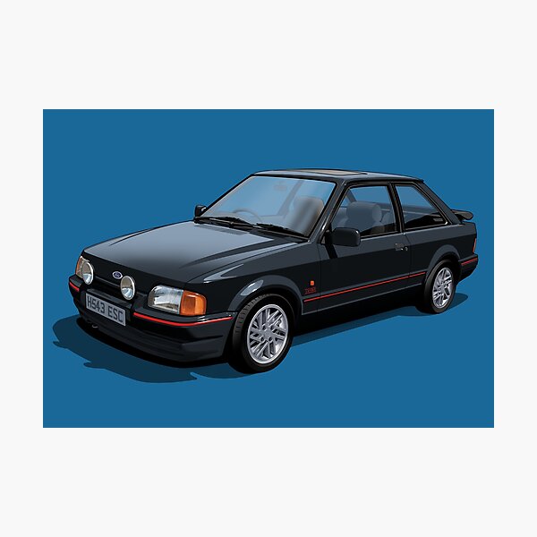 Item preview, Ford Escort XR3i Mk4 en noir designed and sold by candc-retro.