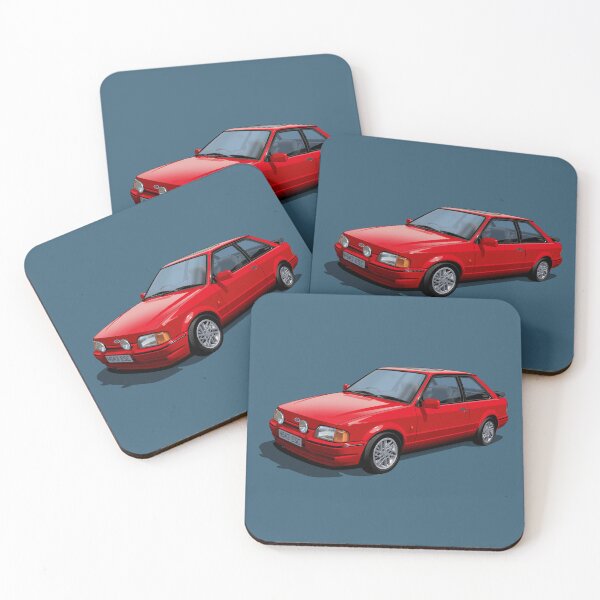 Item preview, Ford Escort XR3i Mk4 in radiant red designed and sold by candc-retro.