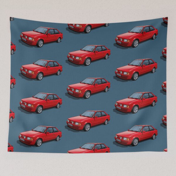 Item preview, Ford Escort XR3i Mk4 in radiant red designed and sold by candc-retro.