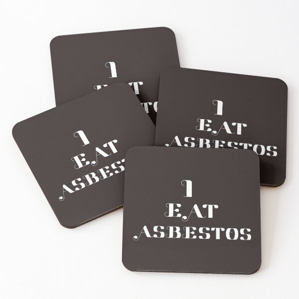 Item preview, i eat asbestos bra typography  t-shirts designed and sold by brokenpones.