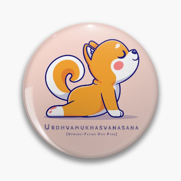 Item preview, Urdhva Mukha Svanasana | Yoga Pose : Shiba Inu designed and sold by savasanaqueen.