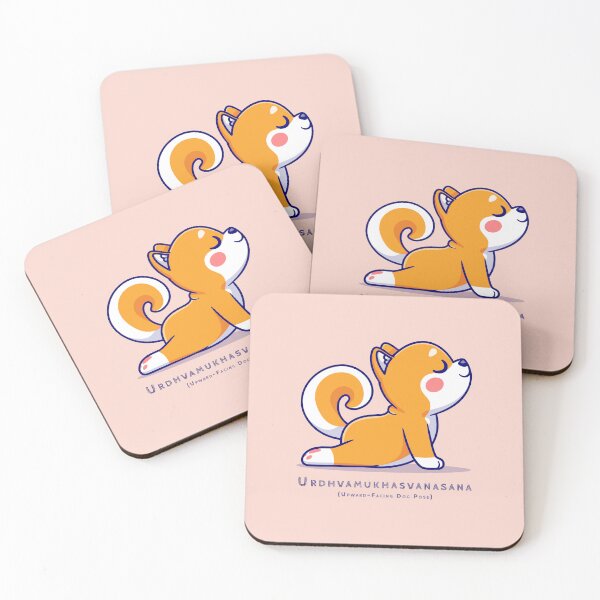 Item preview, Urdhva Mukha Svanasana | Yoga Pose : Shiba Inu designed and sold by savasanaqueen.