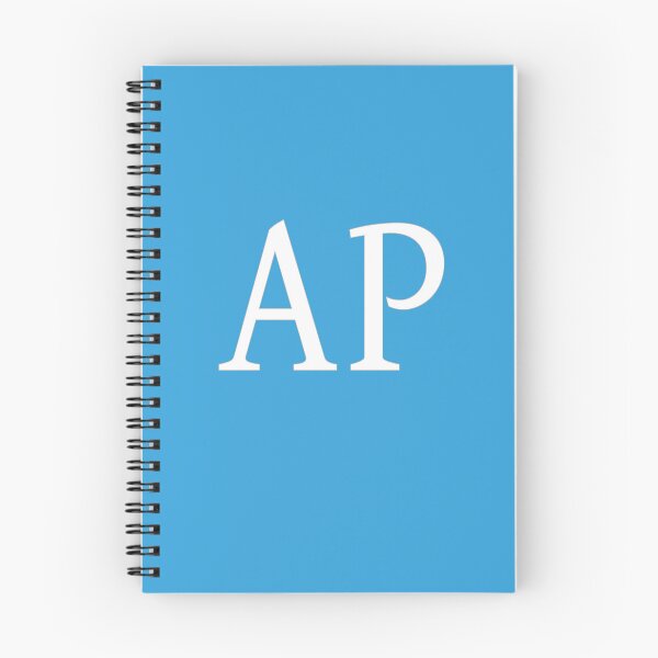 Item preview, AP Initials Monogram Elegant White Letters designed and sold by Jeallan Designs.