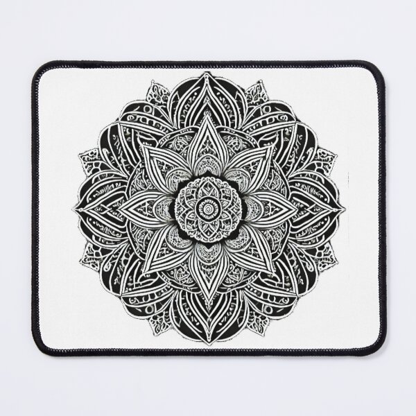 Item preview, Black and white Mandala designed and sold by CuteCreature.