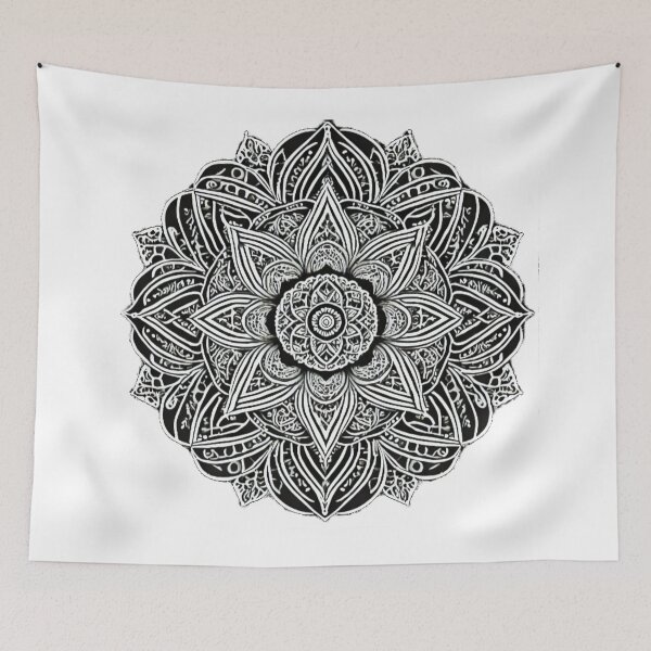 Item preview, Black and white Mandala designed and sold by CuteCreature.