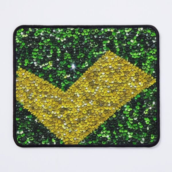 Item preview, Sunny Check: Yellow Sequin Tick on Green designed and sold by Poetic4Passion.