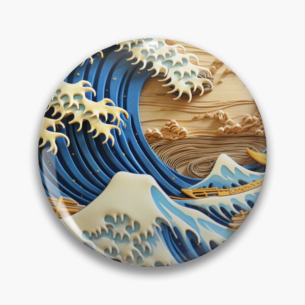 Item preview, The Great Wave Off Kanagawa Cake designed and sold by zand-n-zive.