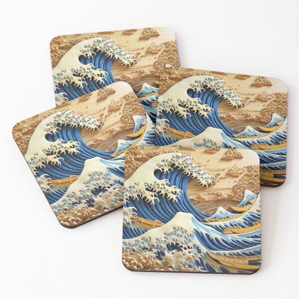 Item preview, The Great Wave Off Kanagawa Cake designed and sold by zand-n-zive.