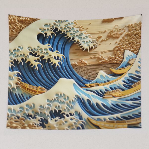 Item preview, The Great Wave Off Kanagawa Cake designed and sold by zand-n-zive.
