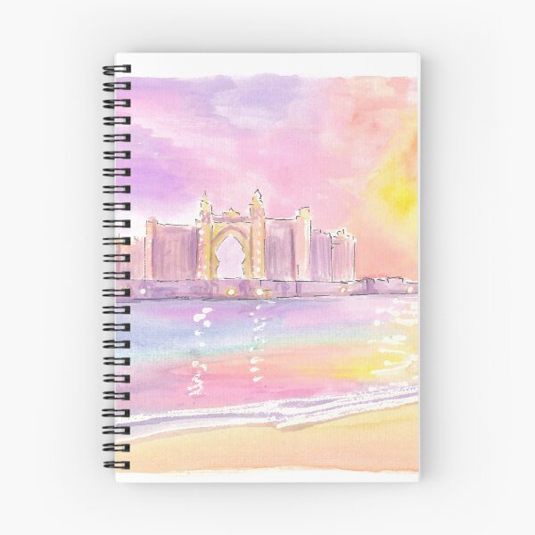 Item preview, Dubai UAE Palm Crescent Sunset over Astonishing Hotel designed and sold by artshop77.