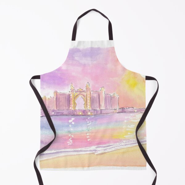 Item preview, Dubai UAE Palm Crescent Sunset over Astonishing Hotel designed and sold by artshop77.