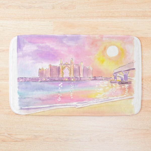 Item preview, Dubai UAE Palm Crescent Sunset over Astonishing Hotel designed and sold by artshop77.