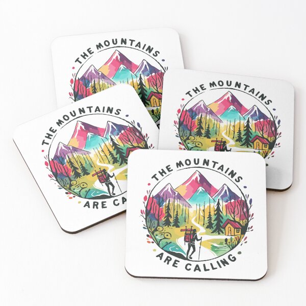Item preview, The Mountains Are Calling - John Muir - Shirt, Mug, Pin, Hoodie, Hat, etc designed and sold by cloudhiker.