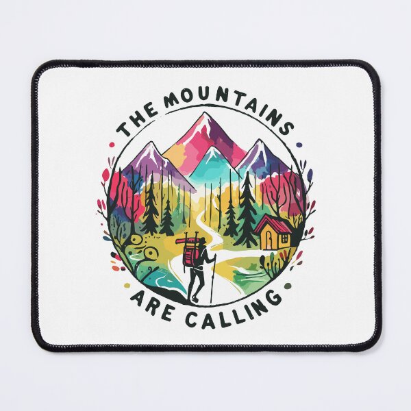 Item preview, The Mountains Are Calling - John Muir - Shirt, Mug, Pin, Hoodie, Hat, etc designed and sold by cloudhiker.