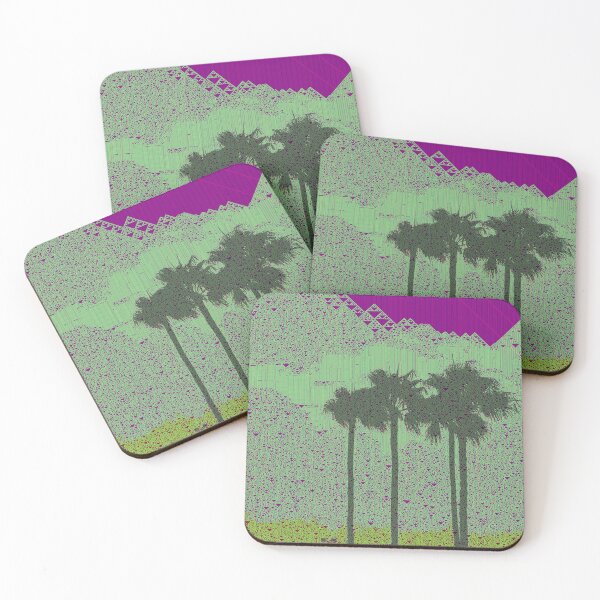 Item preview, Tropical Tranquility: Palms in Pink Sky designed and sold by bizarorin.