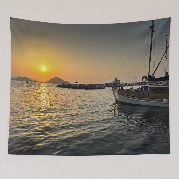 Item preview, Turgutreis Harbour Sunset Vista designed and sold by Londonimages.
