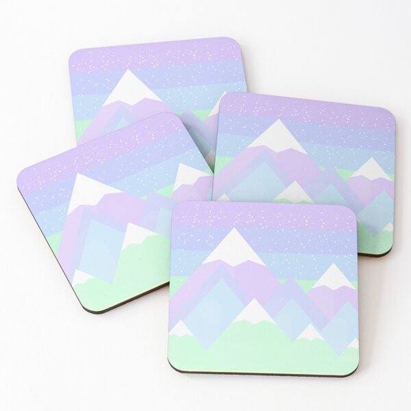 Item preview, Pastel Mountain Rainbow Scene designed and sold by bunhuggerdesign.