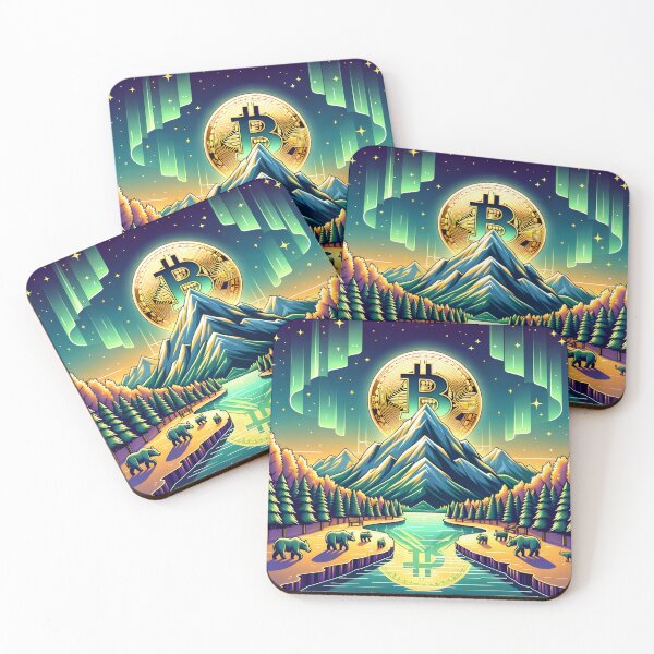 Item preview, Sacred Bitcoin Peaks: Nature Meets Network designed and sold by Ultraviolet1337.
