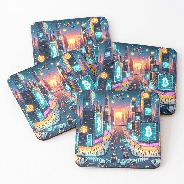 Item preview, Bitcoin Metropolis: The Digital Frontier designed and sold by Ultraviolet1337.