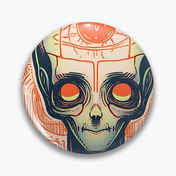 Item preview, Soviet Space Program- Alien Skull Stamp 11 designed and sold by octoboobs.