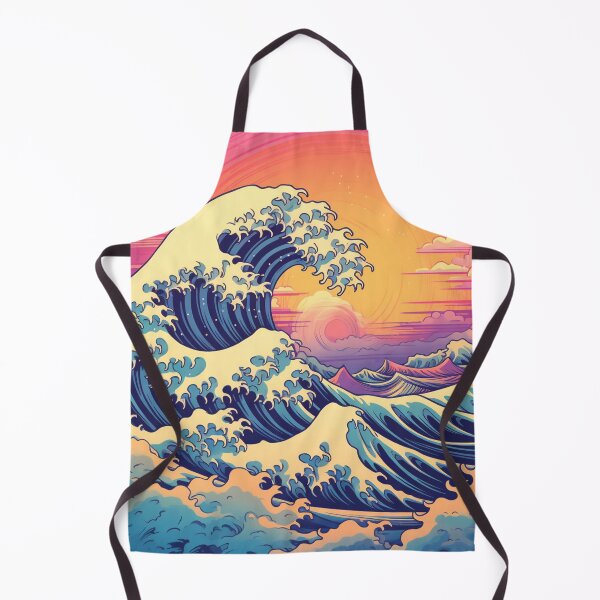 Item preview, The Great Wave Off Kanagawa Cyberpunk neon  designed and sold by zand-n-zive.