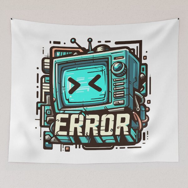 Item preview, Retro Funny Gaming Error 404 designed and sold by TomFrontierArt.