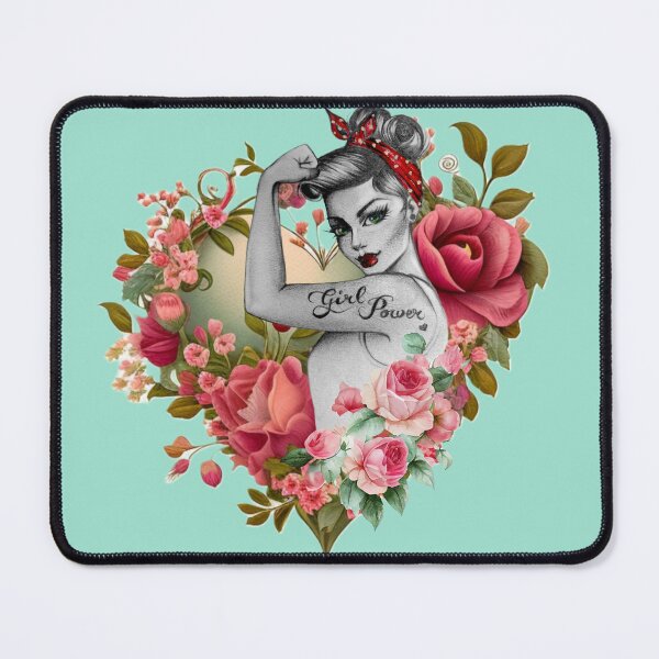 Item preview, Girl Power by Anne Cha Modern Rosie the Riveter designed and sold by Anne Chachignon.