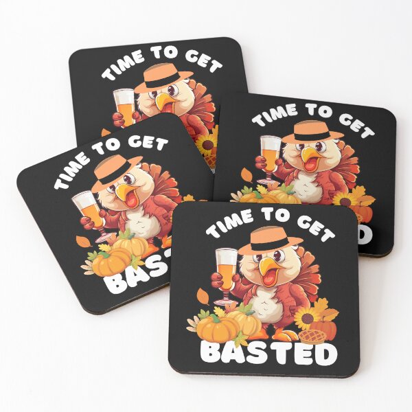Item preview, Time To Get Basted Funny Turkey Happy Thanksgiving  designed and sold by Sasikharn.