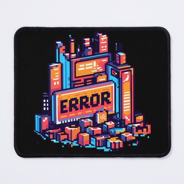 Item preview, Retro Pixel Gaming City Error designed and sold by TomFrontierArt.