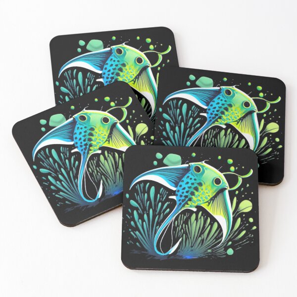 Item preview, Green and Blue Eagle Ray designed and sold by Osa-Store.