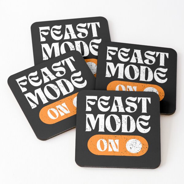 Item preview, Feast Mode On Thanksgiving Vintage Funny Quotes  designed and sold by Sasikharn.