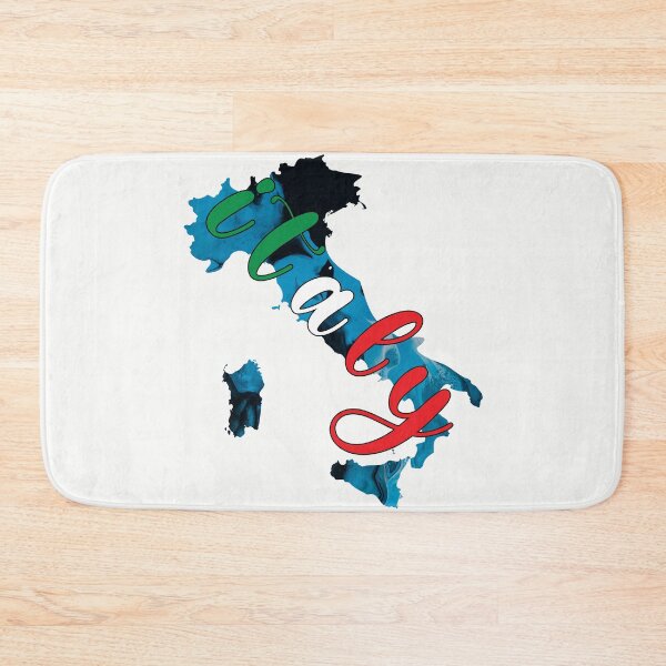 Item preview, Italy Flag Map Colorful -  designed and sold by PurpleLoveStore.