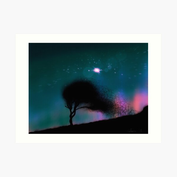 Quantum tree and the big bang Art Print