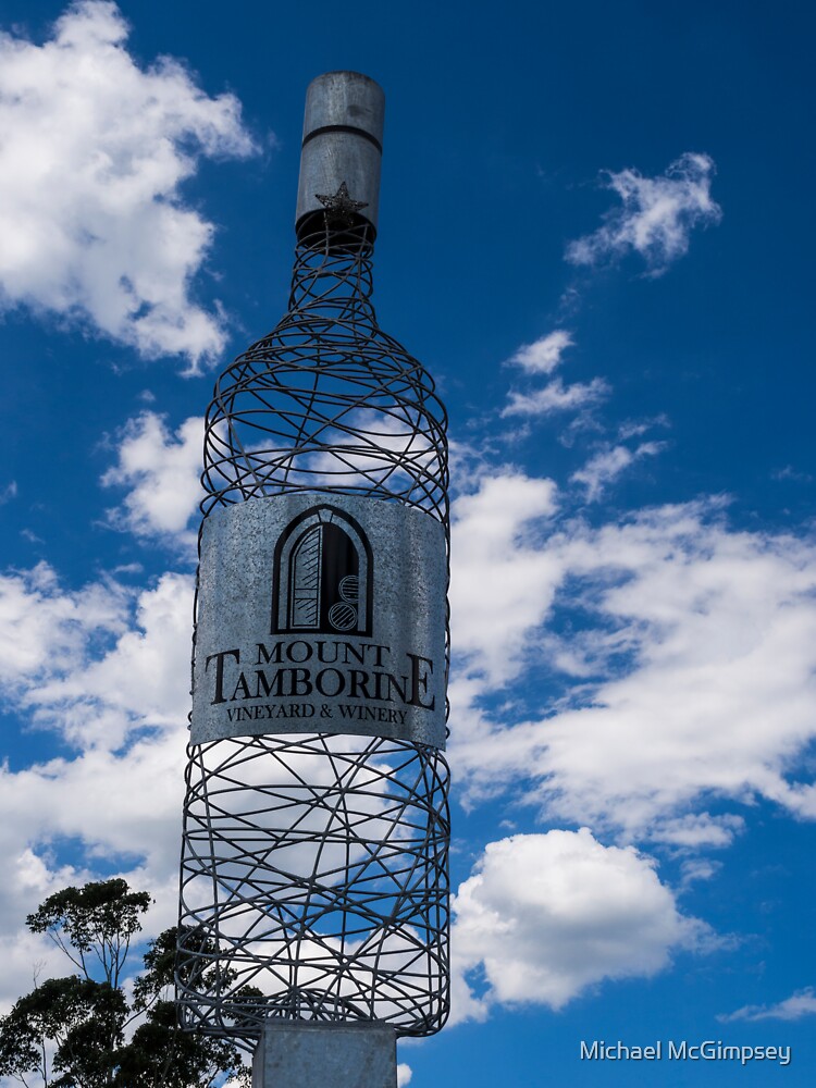 "Mount Tamborine Giant Wine Bottle" Sticker for Sale by urbanfragments