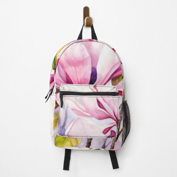 Item preview, Pink Magnolia Flowers on a Tree Branch Painting. designed and sold by MargaretWiktor.