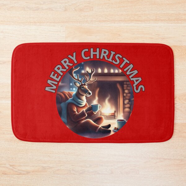 Item preview, Cozy Reindeer Hot Chocolate & Fireplace Magic designed and sold by ChicTrendz.