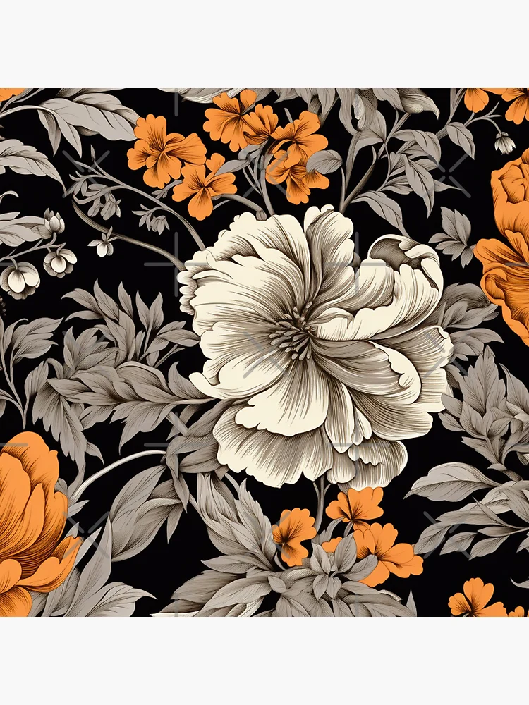 Thumbnail 3 von 3, Button, Chintz Pattern designt und verkauft von SideSignal.