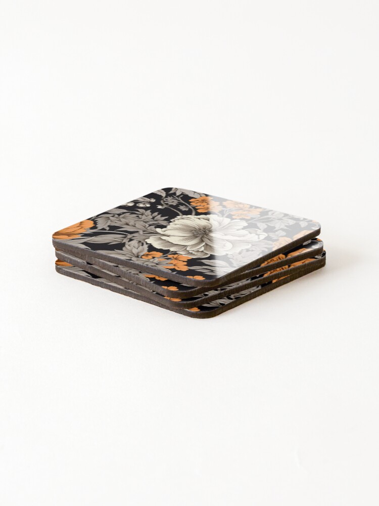 Thumbnail 4 of 5, Coasters (Set of 4), Chintz Pattern designed and sold by SideSignal.