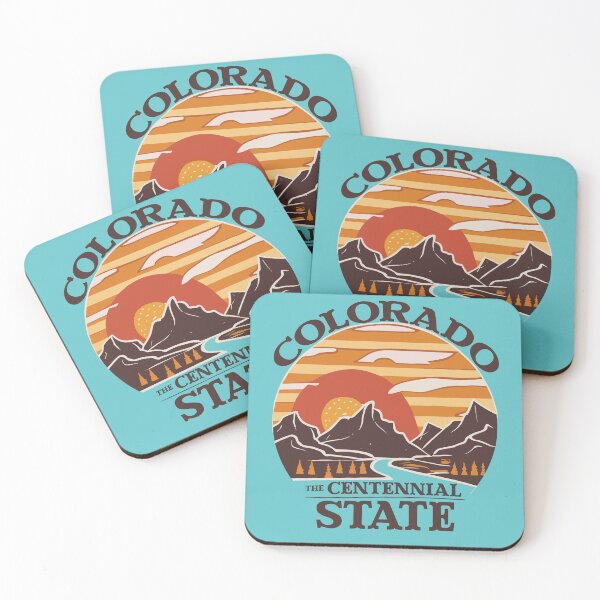 Item preview, Colorado - The Centennial State - Colorful Illustration designed and sold by Amazing States of America.