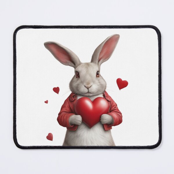 Item preview, Bugs Bunny Rabbit holding Red Pillow Lover Gift designed and sold by MrPanchoStore.