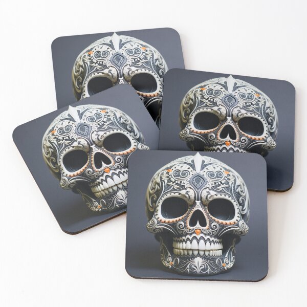 Item preview, Awesome ornamented skull, Halloween decor designed and sold by silent-violin.