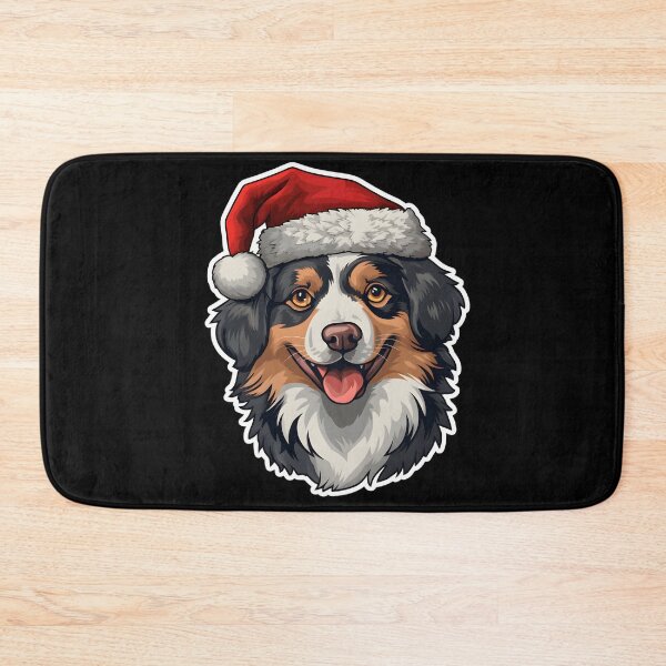 Item preview, Christmas Australian Shepherd designed and sold by CUTEDOGGIEZ.