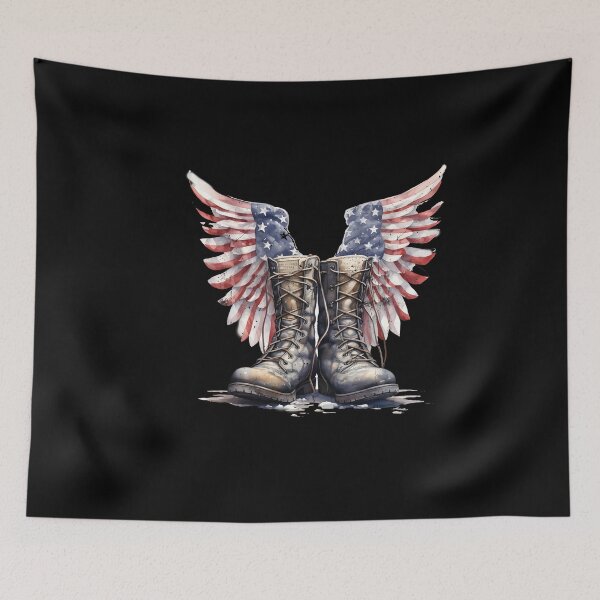 Item preview, PTSD Awareness - American Flag Military Support America designed and sold by smartrocket.