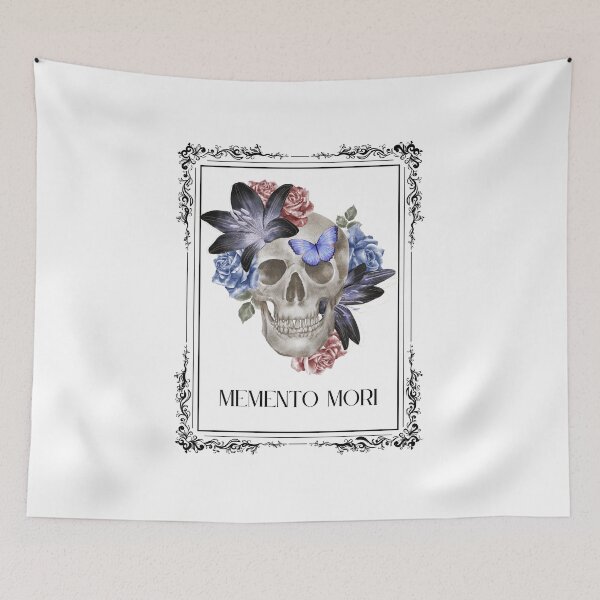 Item preview, Memento Mori Floral Skull designed and sold by Sershni.