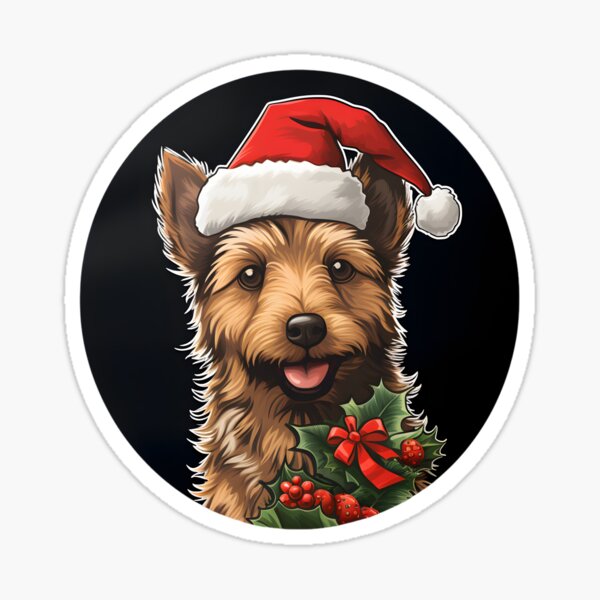 Item preview, Australian Terrier Christmas Design designed and sold by CUTEDOGGIEZ.