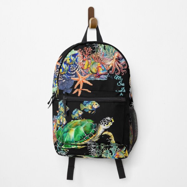 Item preview, Stunning Watercolor Sea Turtle & Tropical Fish Tee designed and sold by DarlingsTees.
